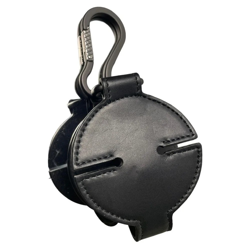 Bottega‎ Veneta DESIGNER Black Leather Woven Intrecciato Headphones Case